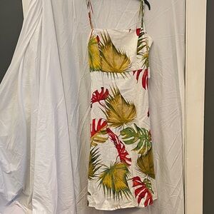 House of Harlow 1960 Multicolor Leaf Print Dress